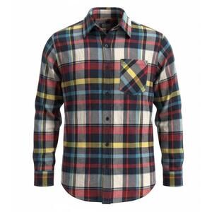 Bogari NWT Men’s Flannel Shirt Sz Large Plaid Long Sleeve Designed in Italy